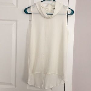 BRAND NEW Ann Taylor silky sleeveless white top